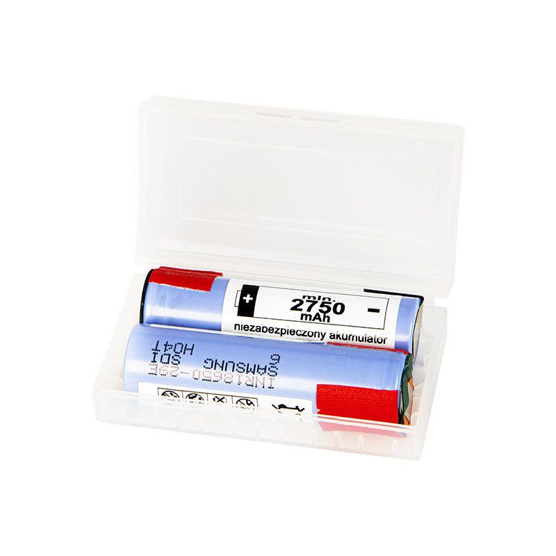 Μπαταρίες 18650 ιόντων λιθίου 2750mAh με λαμάκι (2 τμχ)