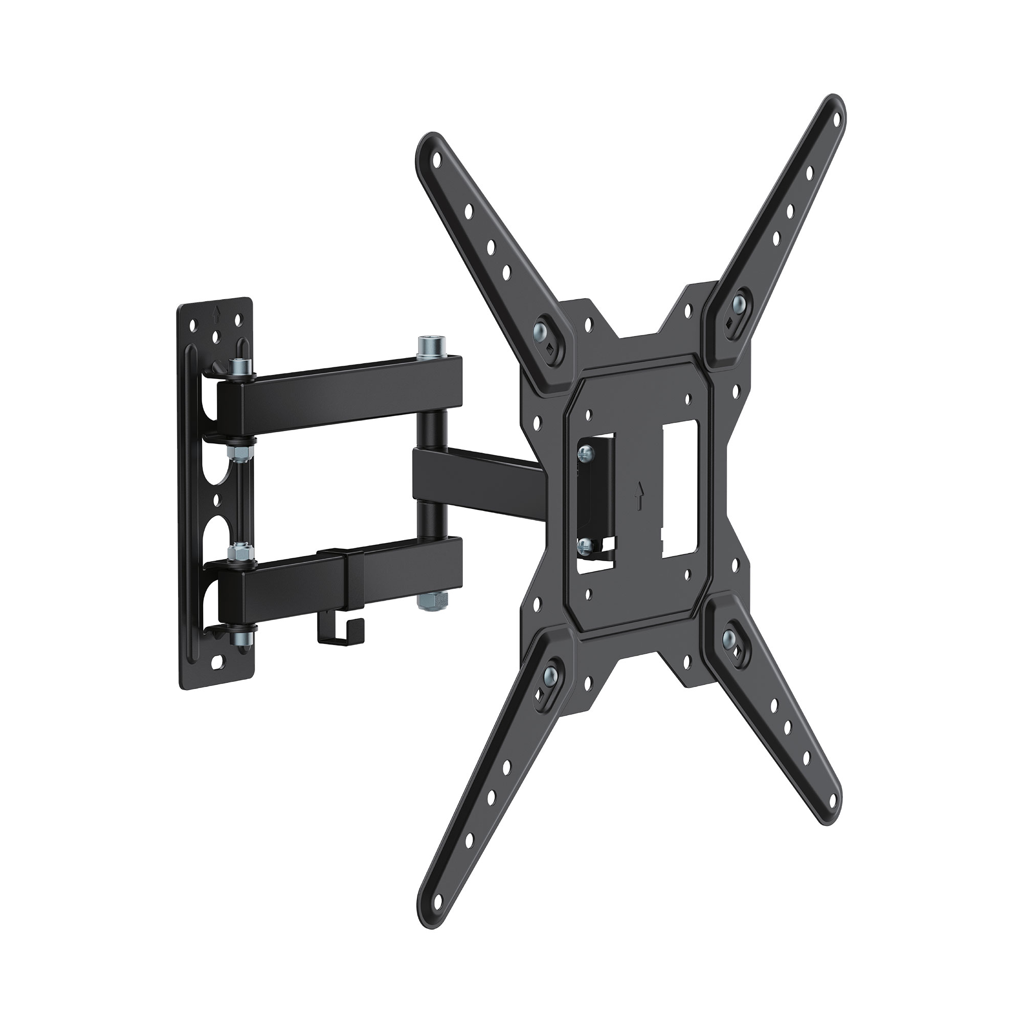 Βάση TV 23"-55" έως 30kg ρυθμιζόμενη με διπλό βραχίονα επιτοίχια DM PRO μαύρη