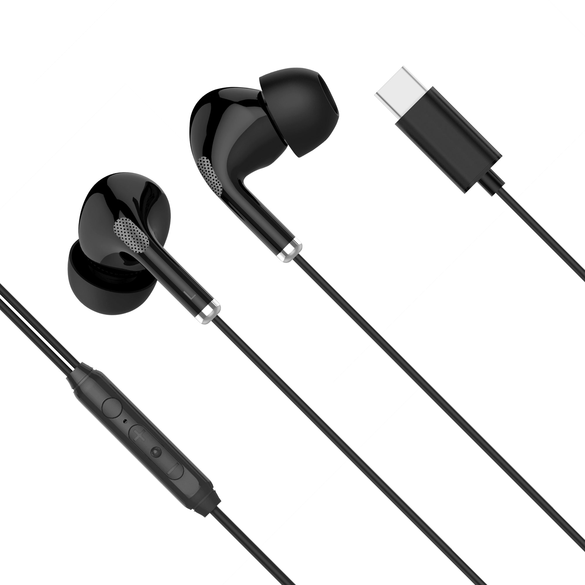 Ακουστικά in-ear USB-C με μικρόφωνο Kruger&Matz C1 μαύρα