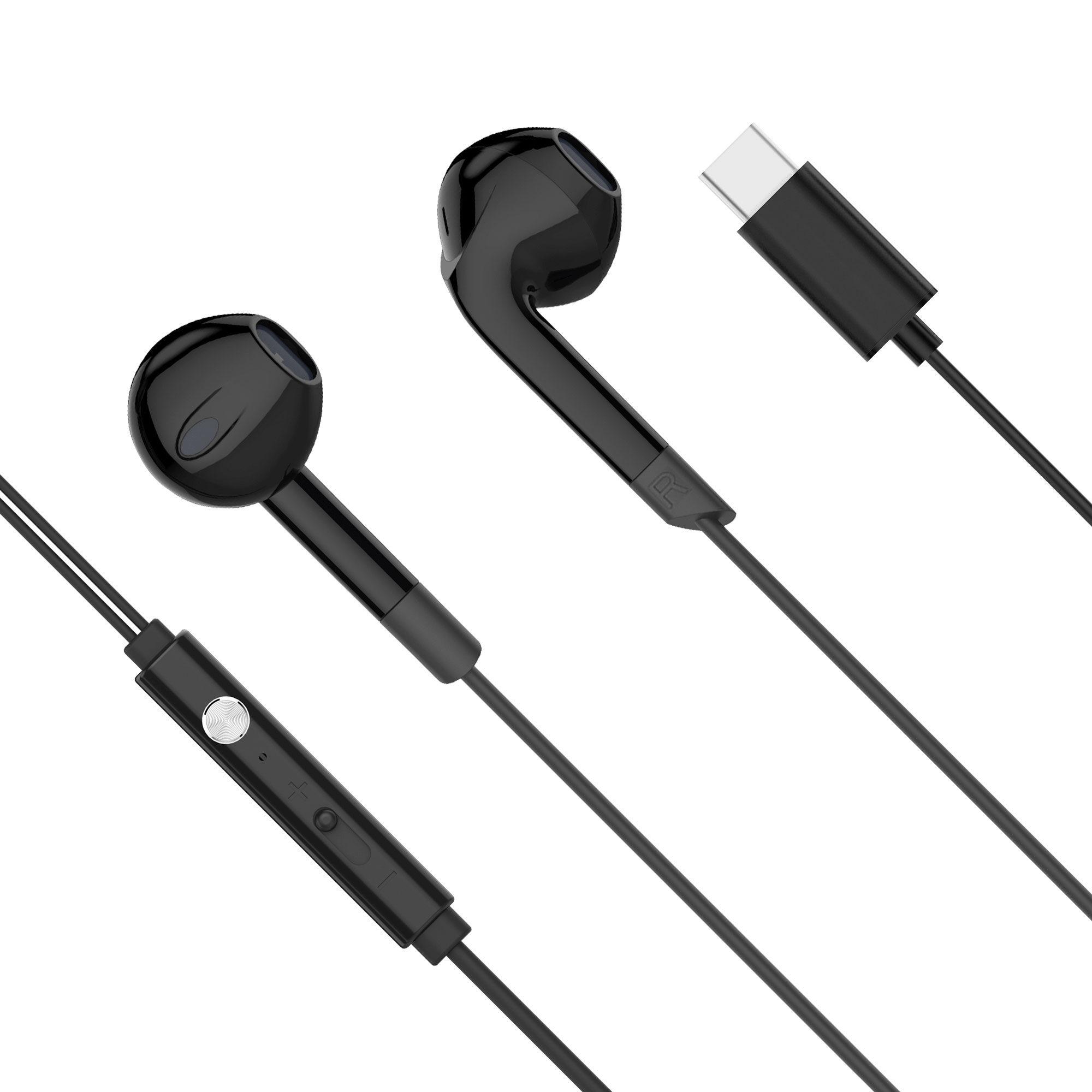Ακουστικά in-ear USB-C με μικρόφωνο Kruger&Matz C2 μαύρα