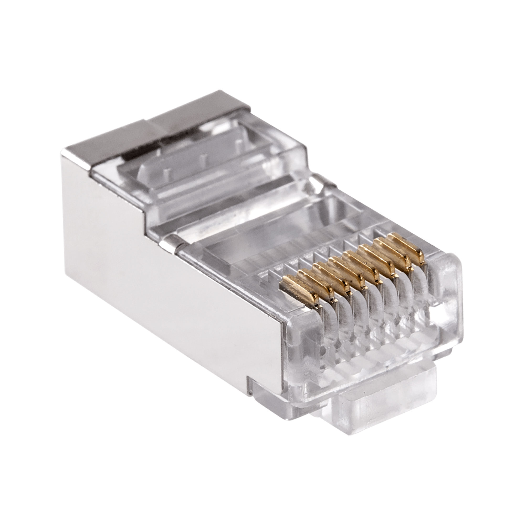 Φις RJ45 8P8C CAT6e Pass Through θωρακισμένο