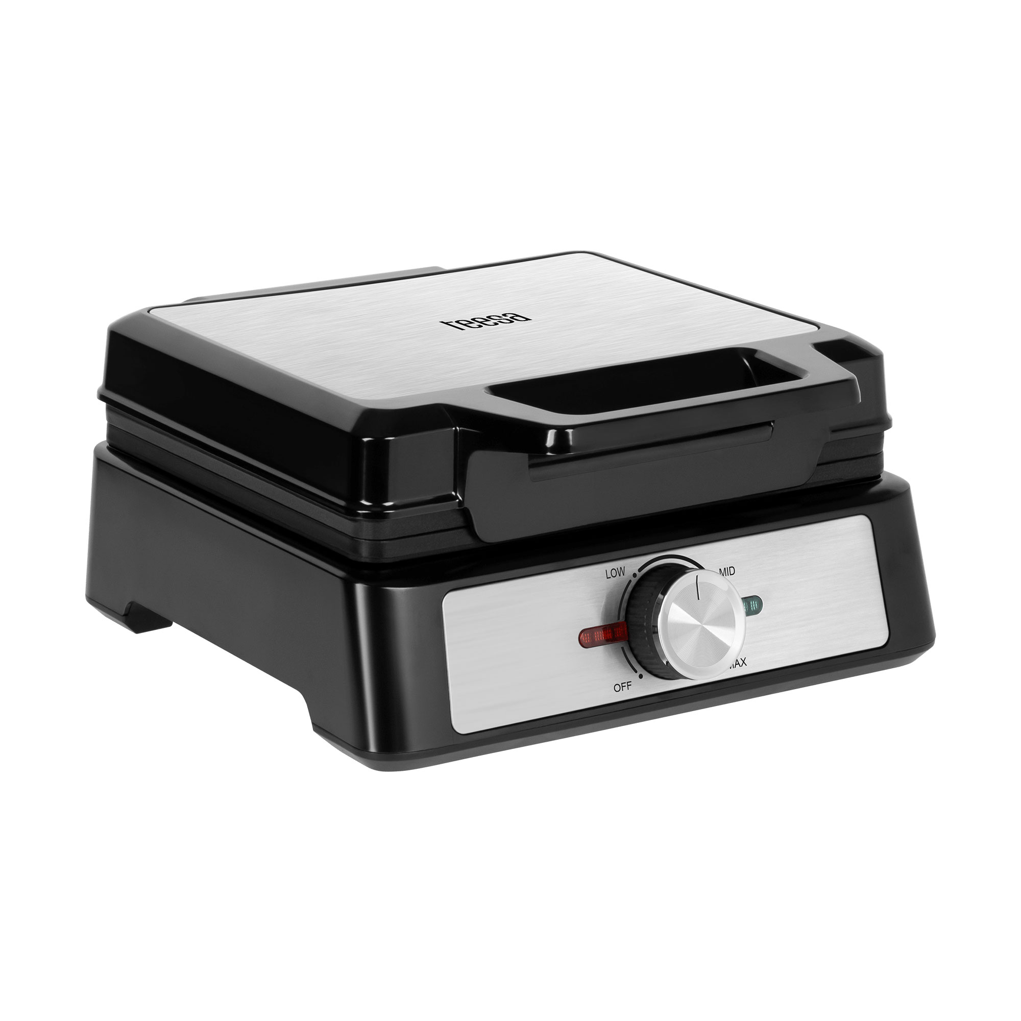 Βαφλιέρα 2 θέσεων 1600W inox με ρύθμιση ισχύς Teesa