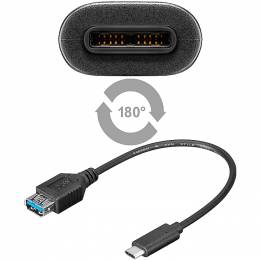 Καλώδιο αντάπτορας USB 3.1 C SuperSpeed σε USB 3.0, 0.2m. 67894