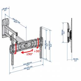 MELICONI CURVED 400 DR ΒΑΣΗ TV 32'-80' 070-0520