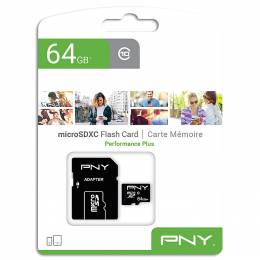 Κάρτα μνήμης microSDXC, UHS-I U1 64GB,έως και 100 MB/s, με αντάπτορα SD.