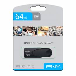 PNY FD64GATT431KK-EF 64GB USB 3.1 ATTACHE 4