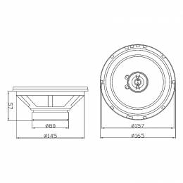 Μεγάφωνο Αυτοκινήτου 6.5" 150W/4Ω