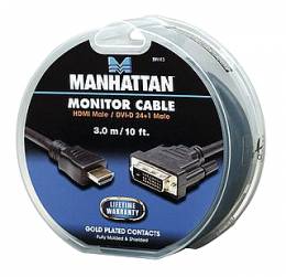 Καλώδιο HDMI - DVI-D 3m Manhattan