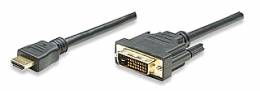 Καλώδιο HDMI - DVI-D 3m Manhattan