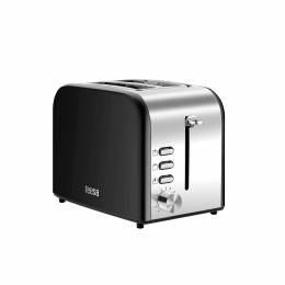 Φρυγανιερα Teesa 850W Μαυρη Stainless steel