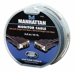 Καλώδιο DVI-I Single Link Monitor M/M 3.0m Cake Box Manhattan