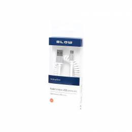 Καλώδιο USB A - Micro USB Spiral 1.5m Λευκό
