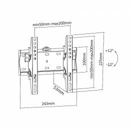 Βάση TV 23-42'' 30kg Cabletech