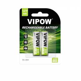 Επαναφορτιζόμενες μπαταρίες AA HR6 1.2V 600mAh VIPOW (2 τμχ)