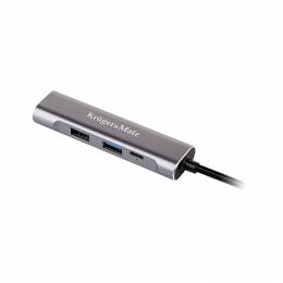 Αντάπτορας (HUB) USB τύπου C σε HDMI / USB3.0 / USB2.0 / C Kruger&Matz