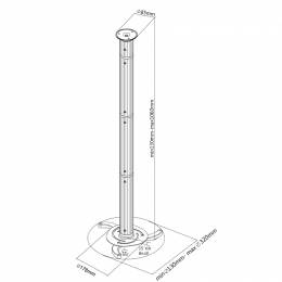 Βάση Οροφής για Projector 10kg 41-56cm Cabletech