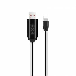 Καλωδιο USB - Lightning με Οθονη 1.2m HOCO U29 Λευκό