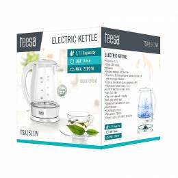 Ηλεκτρικός Βραστήρας TEESA 1,7L Λευκός