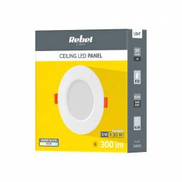 LED πάνελ οροφής 110mm 5W/230V 3000K REBEL