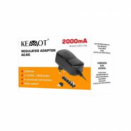 Ρυθμιζόμενο Τροφοδοτικό 2000mA 3-12V KEMOT
