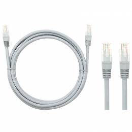Patch cord UTP Cat5 3m Γκρι