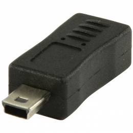 VLCP 60907B USB 2.0 USB micro B female - USB mini 5-pin male adapter