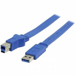 VLCP 61105 L20 USB A male - USB B male flat cable 2.00 m