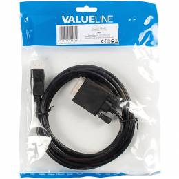 Valueline Cable DVI-D male - DisplayPort male 3m (VLCP37200B3.00)