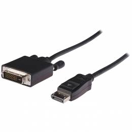 Καλώδιο εικόνας DisplayPort αρσ. - DVI-D 24 +1 p αρσ., 1.00m. VLCP 37200 B 1.00m