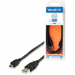 VLCB 60300B 2.00 cable USB A male - USB Mini 5-pin male