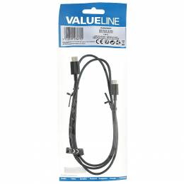 VLCP 60750B 1.00 USB 2.0 Cable USB-C Male - Micro B Male 1.00 m Black