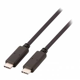 VLCP 64700B 1.00 USB 3.1 Cable USB-C Male - USB-C Male 1.00 m Black GEN 1 (5 Gbp