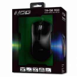NOD TA-50 RGB Wired Gaming Mouse, RGB LED / G-MSE-8