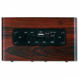 NOD CONCERTO Ξύλινο Φορητό Επαναφορτιζόμενο Bluetooth Ηχείο, 2 x 5W