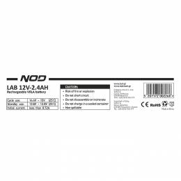 NOD LAB 12V2.4AH ( Μπαταρία μολύβδου 12V-2.4AH.)