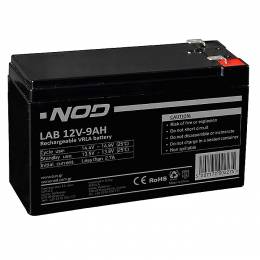 NOD LAB 12V9AH LEAD ACID BATTERY (Μπαταρία μολύβδου 12V-9AH)