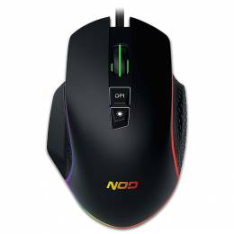 NOD RUN AMOK WIRED 7D GAMING MOUSE WITH RGB RUNNING LED LIGHT 141-0154