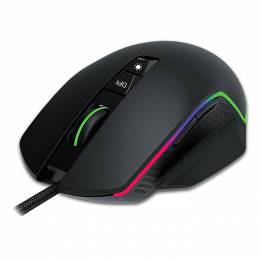 NOD RUN AMOK WIRED 7D GAMING MOUSE WITH RGB RUNNING LED LIGHT 141-0154