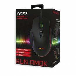 NOD RUN AMOK WIRED 7D GAMING MOUSE WITH RGB RUNNING LED LIGHT 141-0154