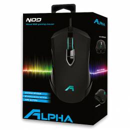 NOD ALPHA Wired gaming mouse 8D with software 141-0156