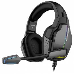 Gaming headset με αναδιπλούμενο μικρόφωνο και rainbow RGB LED NOD SCREAMAGER