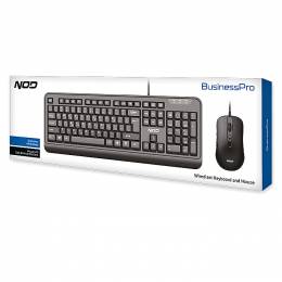 NOD BUSINESSPRO WIRED KEYBOARD &MOUSE SET 141-0169