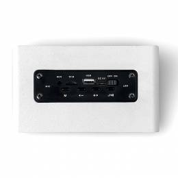 NOD RnB CONCERT.Ξύλινο φορητό bluetooth ηχείο σε pure white χρώμα, 10W.