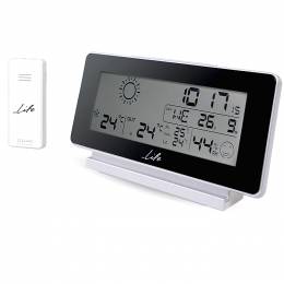 LIFE WES-200 Weather station with wireless outdoor sensor,clock& alarm function 221-0008