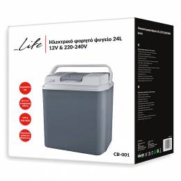 LIFE CB-001 Thermoelectric Cooler Box 24L