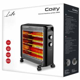 LIFE COZY. Ηλεκτρική θερμάστρα χαλαζία 2200W.