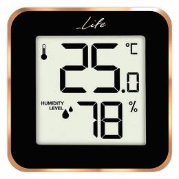 LIFE Alu Mini ROSE GOLD HYGROMETER & THERMOMETER 221-0228