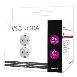 SONORA PAW200 ΛΕΥΚΟΣ ΚΑΘΕΤΟΣ ΑΝΤΑΠΤΟΡΑΣ ΣΟΥΚΟ 2 ΘΕΣΕΩΝ