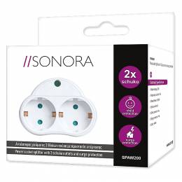 SONORA SPAW200 ΛΕΥΚΟΣ ΑΝΤΑΠΤΟΡΑΣ ΥΠΕΡΤΑΣΗΣ 2χΣΟΥΚΟ