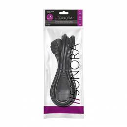 SONORA EC3B100 Προέκταση καλωδίου σούκο 3 μέτρα (3 x 1.5 mm²), σε μαύρο χρώμα.